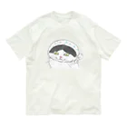 はちわれの店のハチワレ牛ねこシルバ（どぜうすくい） Organic Cotton T-Shirt