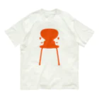 Summerday Samadhiのルビンの椅子　Orange オーガニックコットンTシャツ