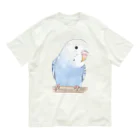 まめるりはことりのおしゃまな止まり木セキセイインコちゃん【まめるりはことり】 Organic Cotton T-Shirt