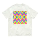 ✨🌈✨ユラクラカン🇯🇵 ✨🌈✨のエスニックレインボー オーガニックコットンTシャツ