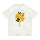 カワウソとフルーツの【forseasons】オレンジ Organic Cotton T-Shirt