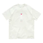 minatoriの文鳥さん(背伸び) オーガニックコットンTシャツ