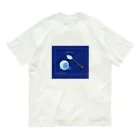 ないものねだりのThe moon on a rainy night オーガニックコットンTシャツ