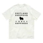 onehappinessのシェットランドシープドッグ オーガニックコットンTシャツ