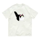 小鳥と映画館の見上げるネコ2 オーガニックコットンTシャツ