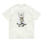 LsDF   -Lifestyle Design Factory-のチャリティー【ねこをかぶる·深くかぶる】 Organic Cotton T-Shirt