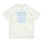 mymyのねこねこねこボーダー オーガニックコットンTシャツ