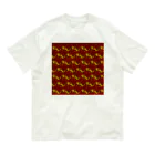 suparnaの龍　パターン　赤 Organic Cotton T-Shirt