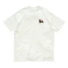 ジーナショップ(たぬき多め)のおあずけをくらうたぬき Organic Cotton T-Shirt