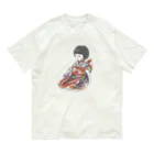 西洋人形館　＠かなでの彦舎の市松人形　聖（ひじり） オーガニックコットンTシャツ