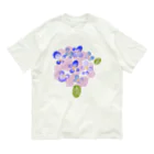 イラストレーター yasijunの君の名は紫陽花 オーガニックコットンTシャツ