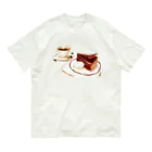 志瓜のSUZURIのチョコケーキと珈琲のセット Organic Cotton T-Shirt