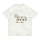 K.Sasara 公式キャラクターショップの恐竜のいる毎日（メガネ） オーガニックコットンTシャツ