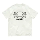 冷蔵庫からウーパールーパーのwuper線画 Organic Cotton T-Shirt