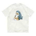 mofusandのサメにゃん オーガニックコットンTシャツ