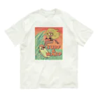 nidan-illustrationの"SURF & WARP" Organic Cotton T-Shirt
