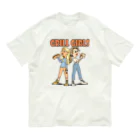 nidan-illustrationの"grill girls" オーガニックコットンTシャツ