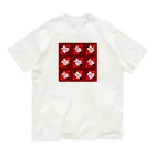 鳴くよメジロの中華柄 Organic Cotton T-Shirt