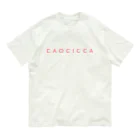 mimitabDECK.Kの顔近っ（赤ロゴ） Organic Cotton T-Shirt