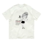 MicaPix/SUZURI店のCoffee&Girl 1st Organic Cotton T-Shirt