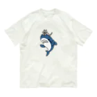 サメ わりとおもいのネコをかぶるサメ オーガニックコットンTシャツ