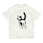 Riotoのねこけつ（ぶち猫） オーガニックコットンTシャツ