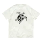 びりぃのうみがめ さかな（ブラック） Organic Cotton T-Shirt