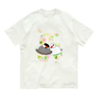 Lily bird（リリーバード）のとろける文鳥ず オーガニックコットンTシャツ