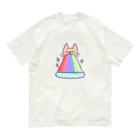 サメ わりとおもいのゆめかわゲボゲボにゃんこ オーガニックコットンTシャツ