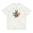 SANKAKU DESIGN STOREの賢くて優しい、大きい犬たち。 オーガニックコットンTシャツ