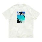四足歩行と宙返りの常夏ハワイ オーガニックコットンTシャツ