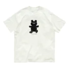 まるころ雑貨店の黒くまハーネン Organic Cotton T-Shirt