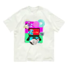 𝙈𝙊𝙈𝙊'𝙨 𝙎𝙝𝙤𝙥のMOMOはPCがお好き-03 オーガニックコットンTシャツ