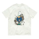 ろう飼い主のオウムと地球儀デジタルver Organic Cotton T-Shirt