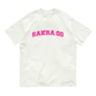 Sakra.gg🌸のSakra.gg College Font Organic Cotton T-Shirt