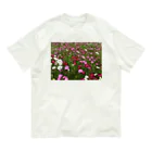 Studio  BLUEのFlowers オーガニックコットンTシャツ