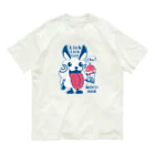 イラスト MONYAAT のモコモコラビット1号*Lick Lick Lick オーガニックコットンTシャツ