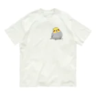 *KAKAPO*の*KAKAPO*のふんわりオカメインコちゃん(のまる) オーガニックコットンTシャツ