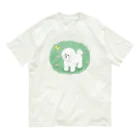 chippokeのビションフリーゼとチョウチョ オーガニックコットンTシャツ