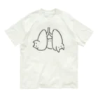 ねこやにわとりやの心肺猫 オーガニックコットンTシャツ