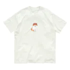 ずっこ（zucco.)の春の香りシェルティのこいぬ オーガニックコットンTシャツ