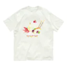 isshiki mayumiのパフェ登山Tシャツ オーガニックコットンTシャツ