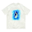 甘漏り屋の揺蕩うジンベエザメ・虹色モザイク Organic Cotton T-Shirt