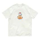 Yamadatinkuのゼリー　猫 オーガニックコットンTシャツ