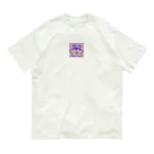 いびつこあらのいびつこあら(小花柄) オーガニックコットンTシャツ