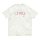 LONESOME TYPE ススのSPOON (PINK) オーガニックコットンTシャツ