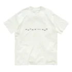 L_arctoaのクロクサアリの行列 オーガニックコットンTシャツ