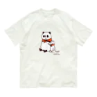 キッチュのパンダのおはなし　仲良しパンダとワニ Organic Cotton T-Shirt