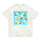 Lily bird（リリーバード）のいろいろ鳥さん 青空 オーガニックコットンTシャツ