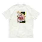 やまと結びの薔薇の中のハート オーガニックコットンTシャツ